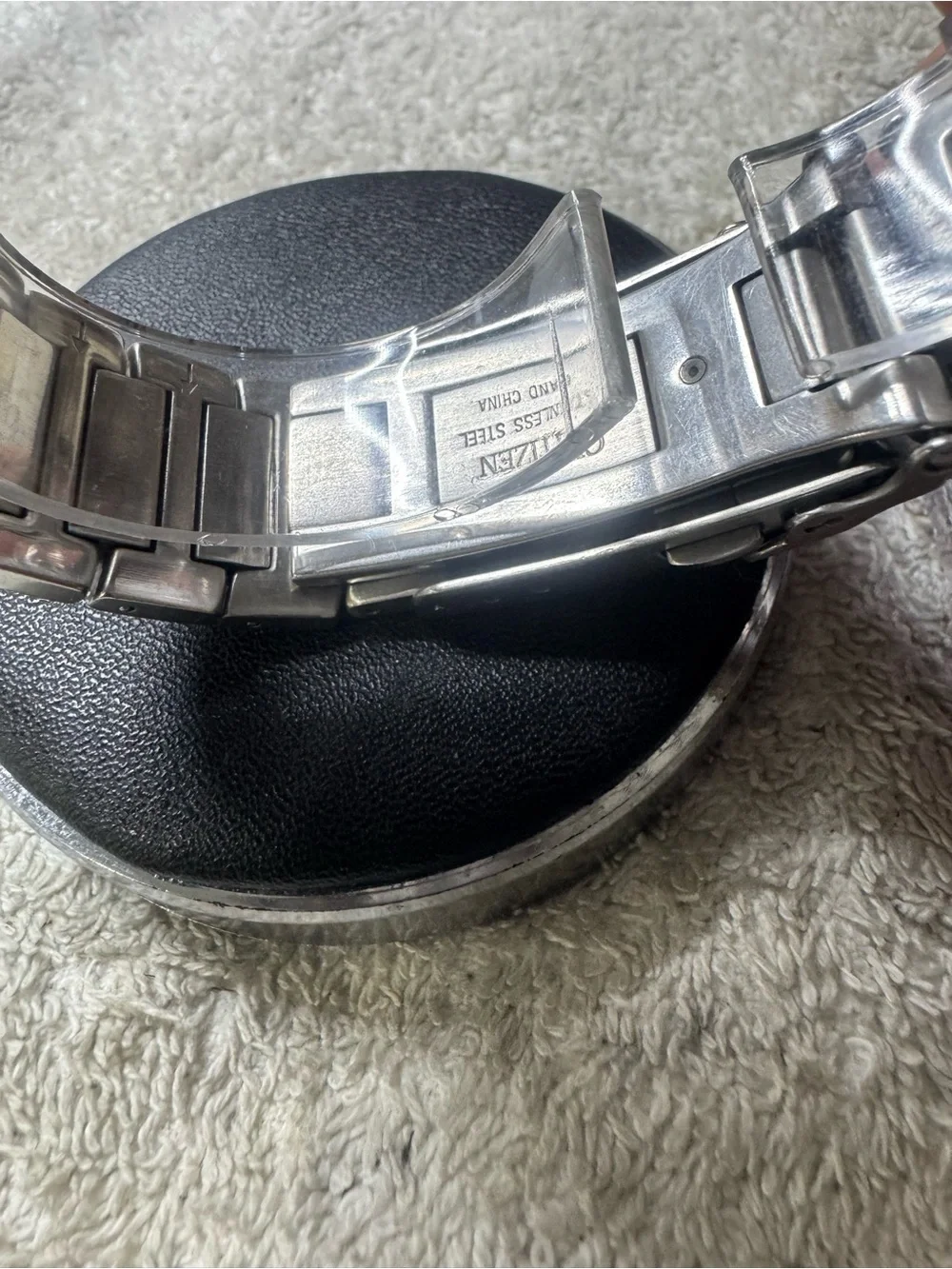Citizen Eco-Drive Skyhawk Stainless Steel Black Dial Watch